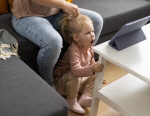 girl with hearing loss